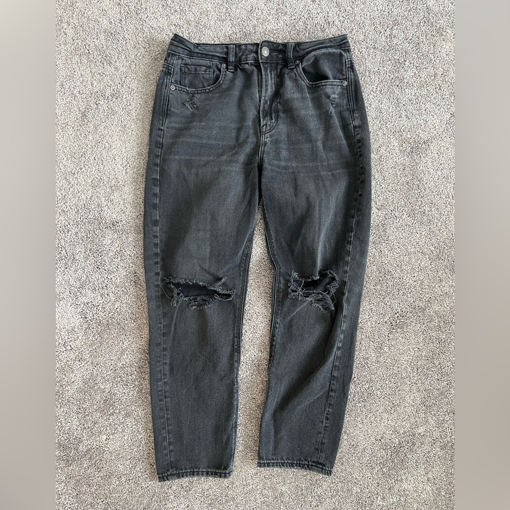 American Eagle Distressed Black Jeans